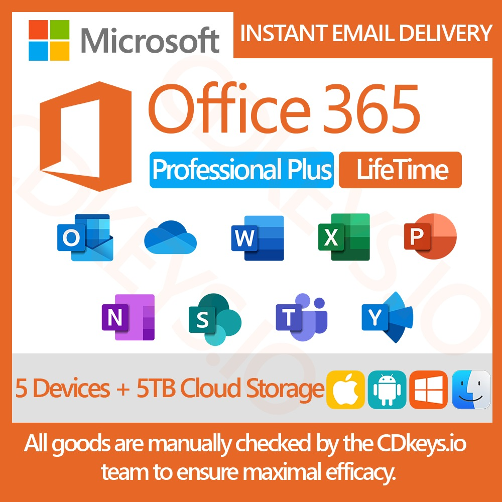 Μicrosoft Office 365 Pro Plus 5 Devices FREE ACCOUNT - RDkey