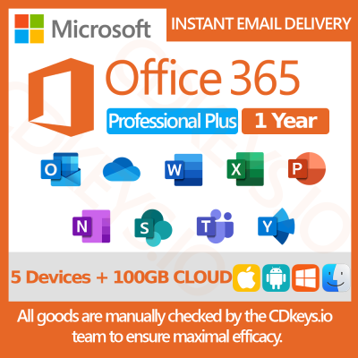 Microsoft 365 Professional Plus Account 5 Devices – 1 Year subscription