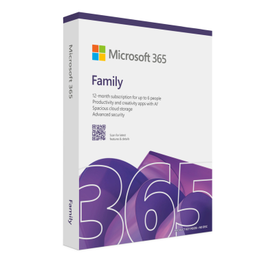 Microsoft 365 Family | 1 YEAR | 6 USERS | 6TB STORAGE | PC/MAC Global KEY